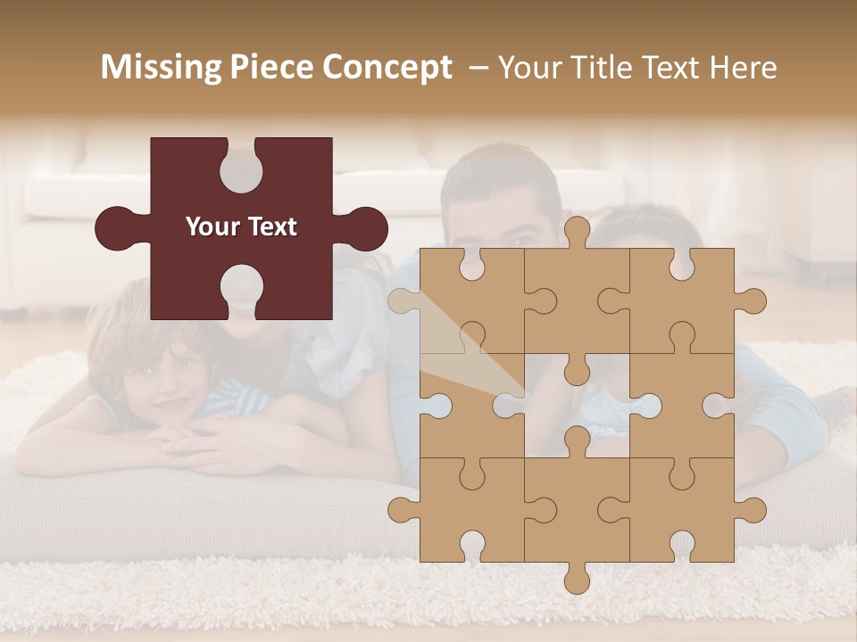 Portrait Lying House PowerPoint Template