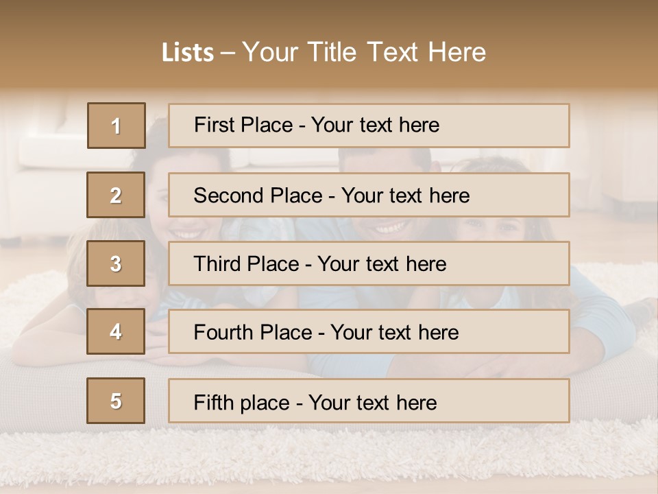 Portrait Lying House PowerPoint Template