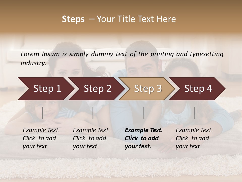 Portrait Lying House PowerPoint Template
