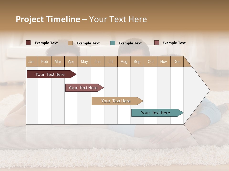 Portrait Lying House PowerPoint Template