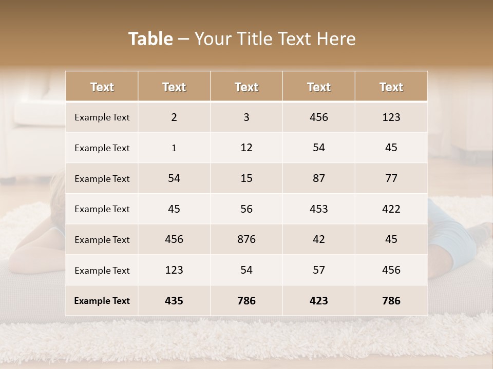 Portrait Lying House PowerPoint Template