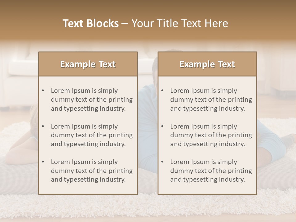 Portrait Lying House PowerPoint Template