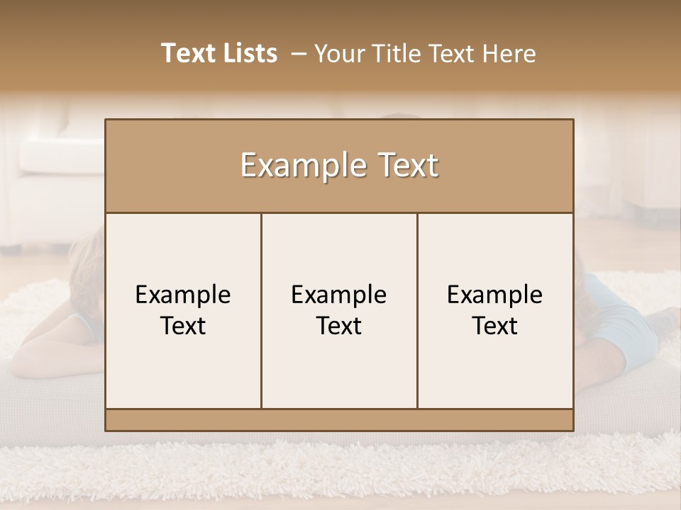 Portrait Lying House PowerPoint Template