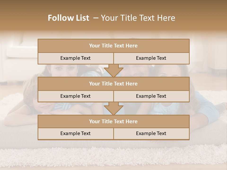 Portrait Lying House PowerPoint Template