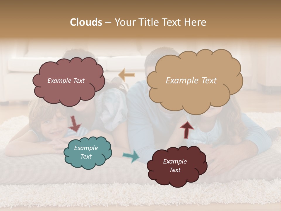 Portrait Lying House PowerPoint Template