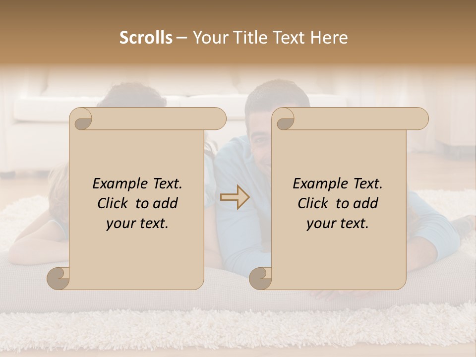 Portrait Lying House PowerPoint Template