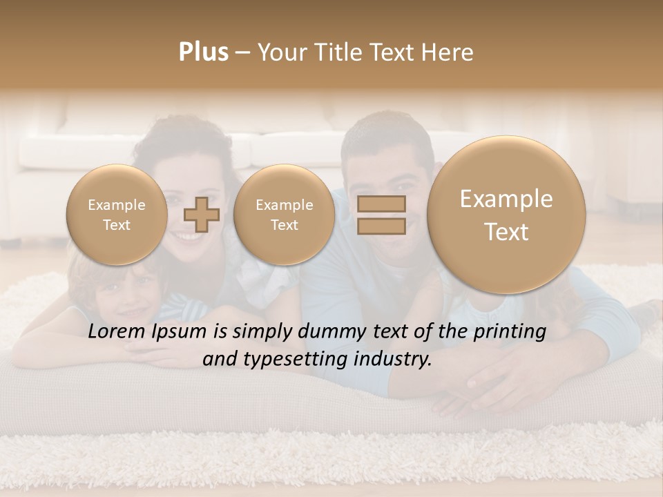 Portrait Lying House PowerPoint Template