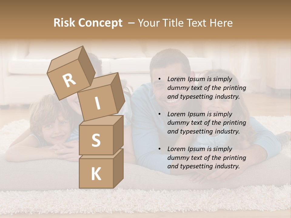 Portrait Lying House PowerPoint Template