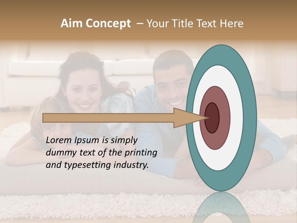 Portrait Lying House PowerPoint Template