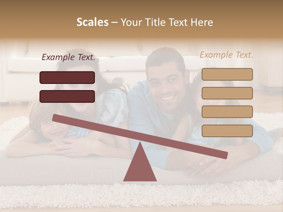 Portrait Lying House PowerPoint Template