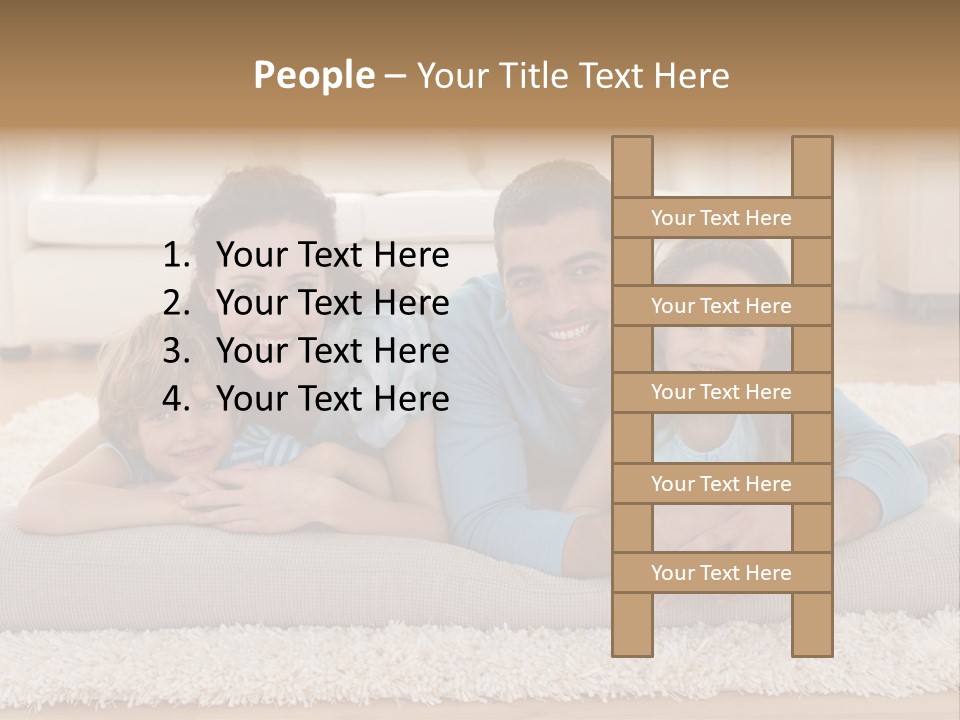 Portrait Lying House PowerPoint Template