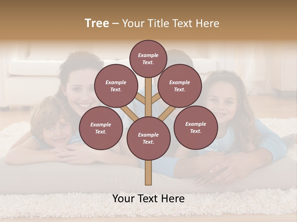 Portrait Lying House PowerPoint Template