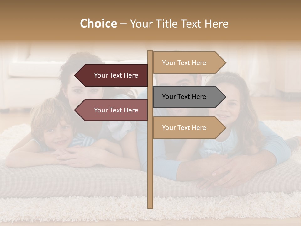 Portrait Lying House PowerPoint Template