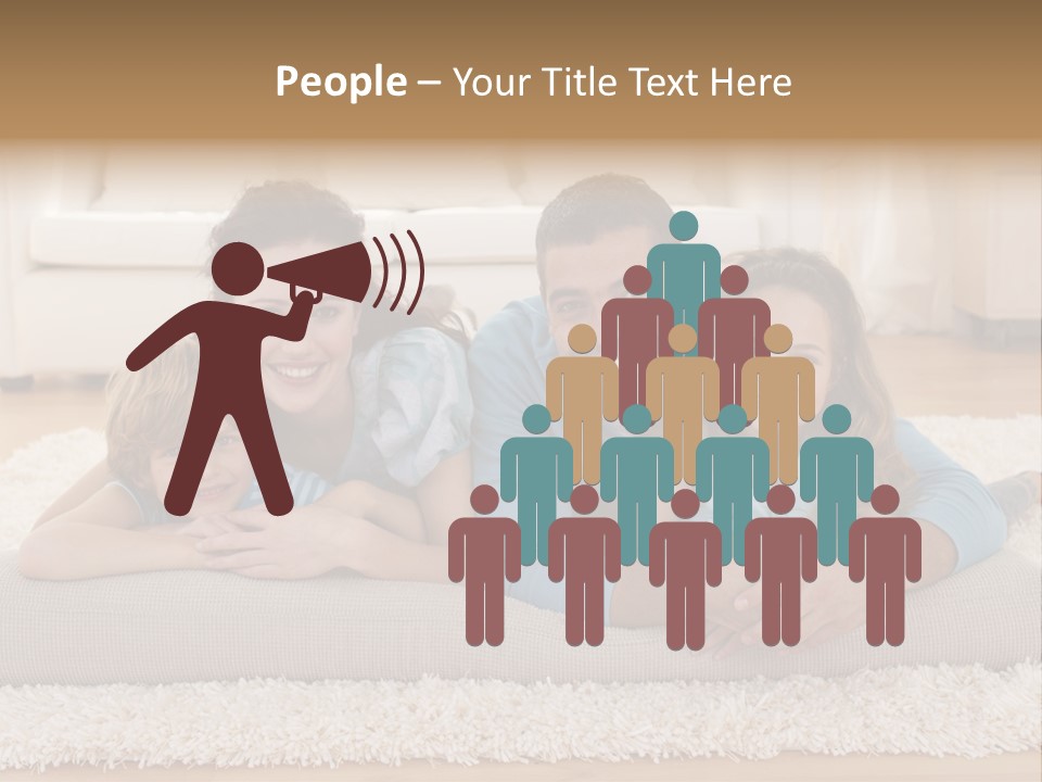 Portrait Lying House PowerPoint Template