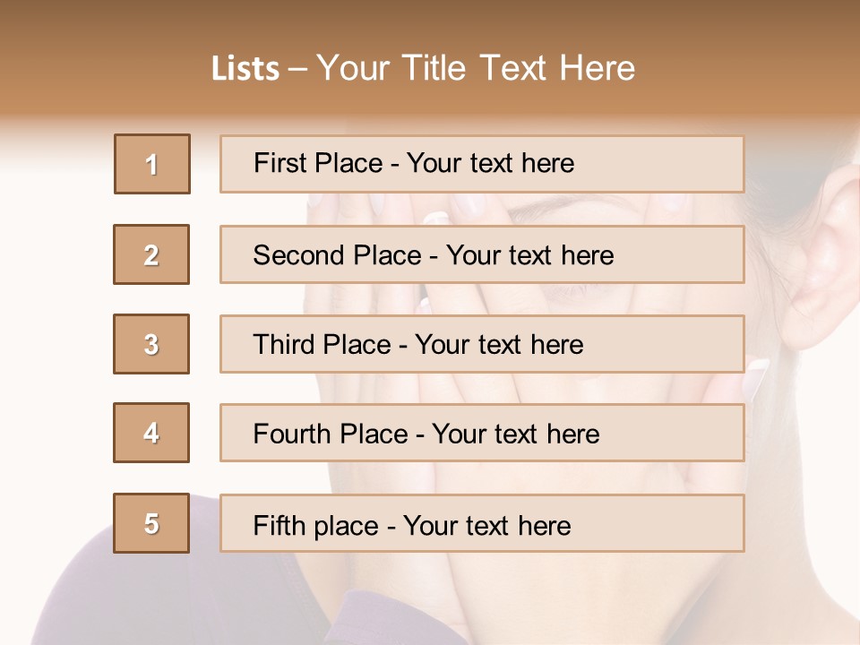 One Peep Emotion PowerPoint Template