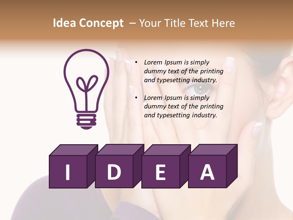 One Peep Emotion PowerPoint Template