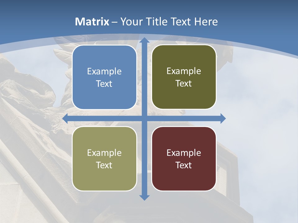 A Statue On Top Of A Building With A Sky Background PowerPoint Template