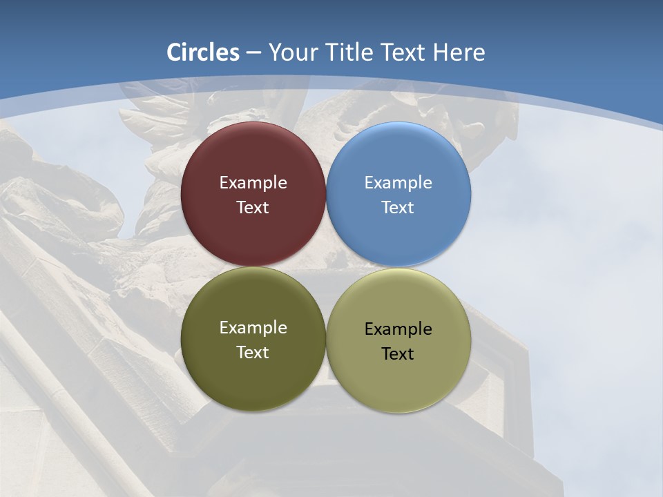 A Statue On Top Of A Building With A Sky Background PowerPoint Template