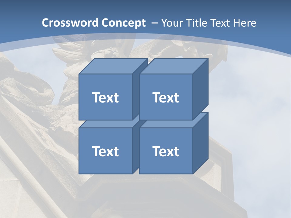 A Statue On Top Of A Building With A Sky Background PowerPoint Template