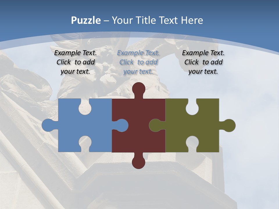 A Statue On Top Of A Building With A Sky Background PowerPoint Template