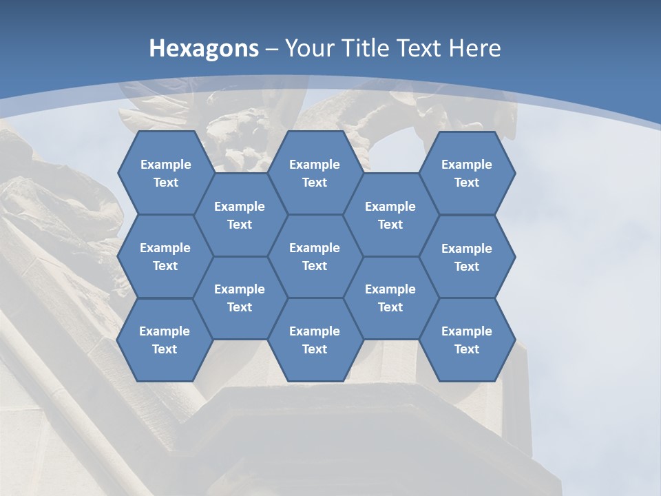 A Statue On Top Of A Building With A Sky Background PowerPoint Template