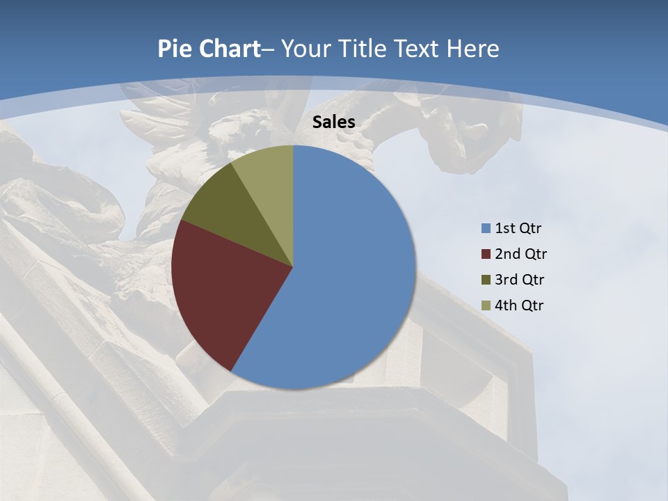 A Statue On Top Of A Building With A Sky Background PowerPoint Template