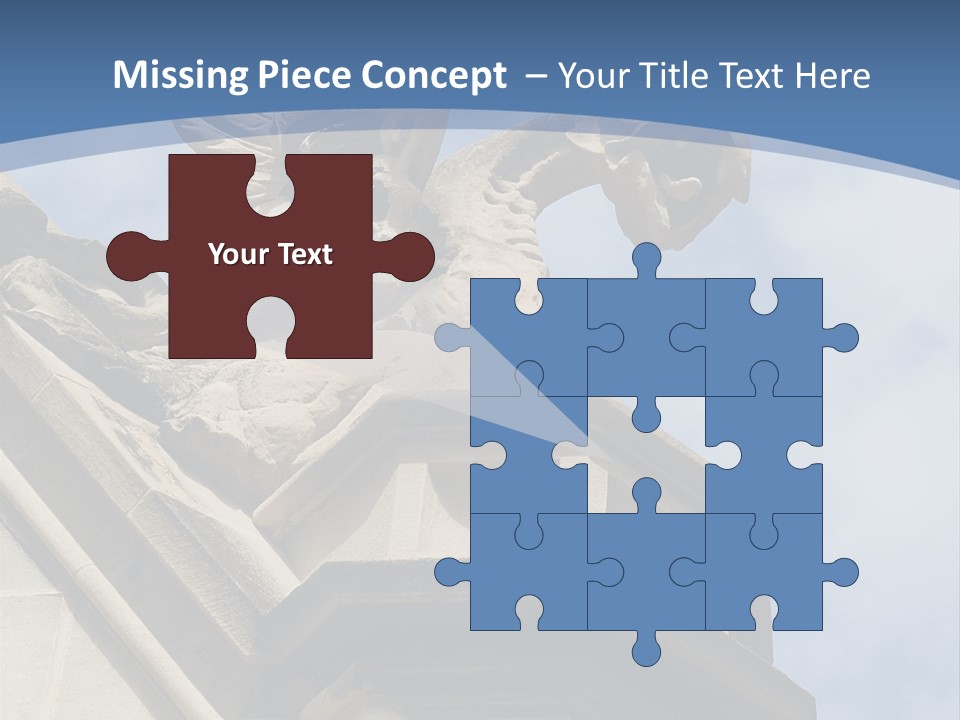 A Statue On Top Of A Building With A Sky Background PowerPoint Template