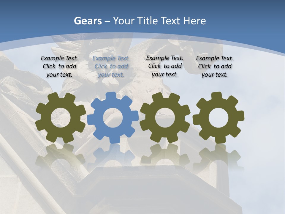 A Statue On Top Of A Building With A Sky Background PowerPoint Template