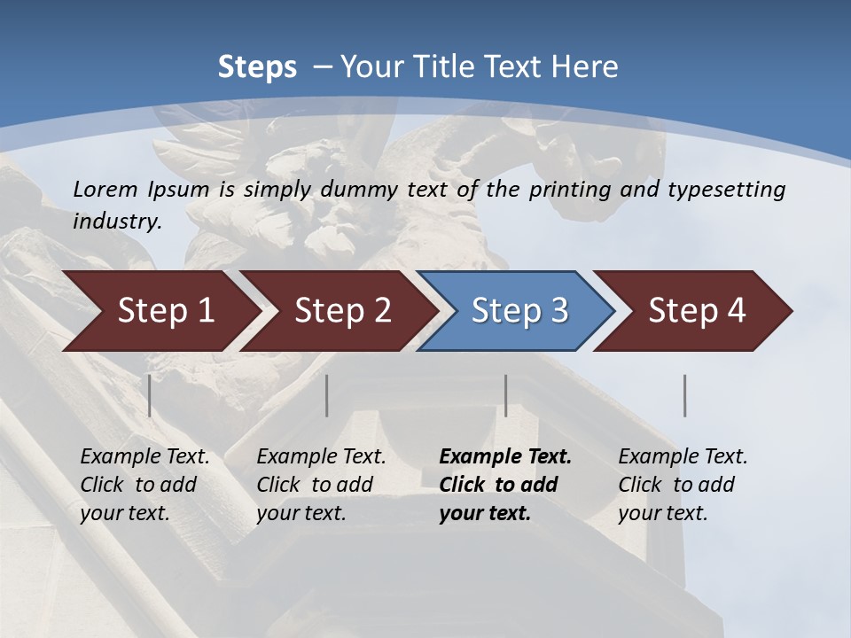 A Statue On Top Of A Building With A Sky Background PowerPoint Template