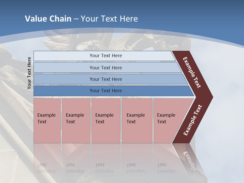 A Statue On Top Of A Building With A Sky Background PowerPoint Template