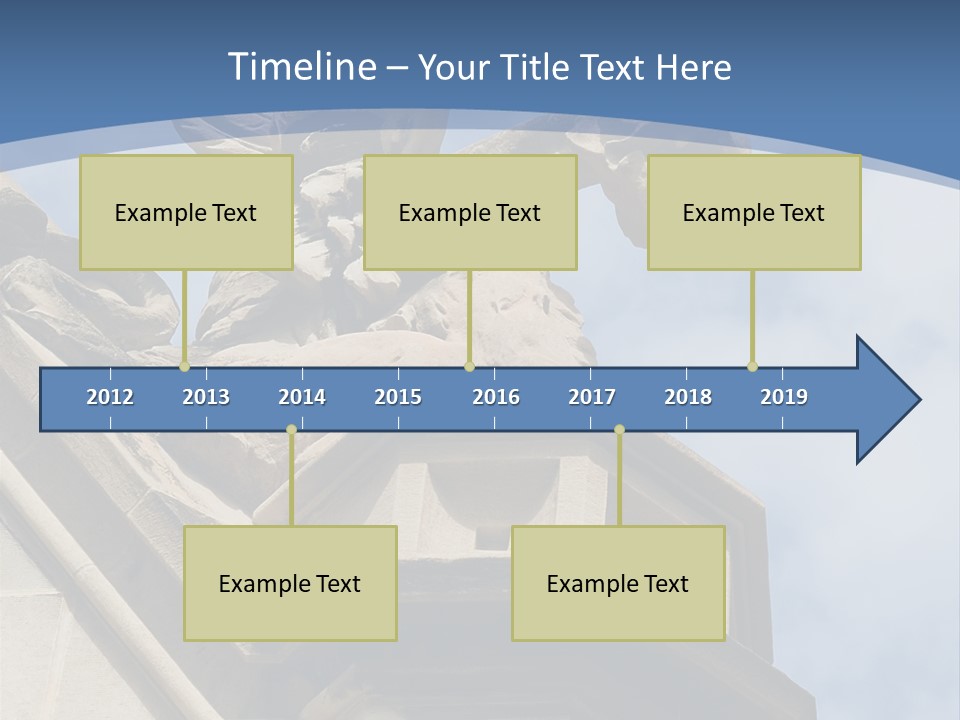 A Statue On Top Of A Building With A Sky Background PowerPoint Template