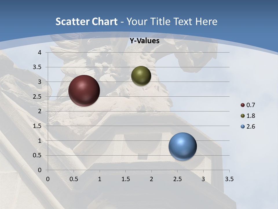 A Statue On Top Of A Building With A Sky Background PowerPoint Template