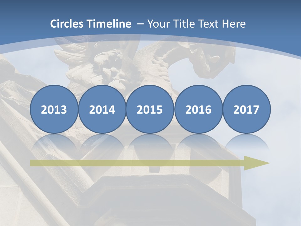 A Statue On Top Of A Building With A Sky Background PowerPoint Template