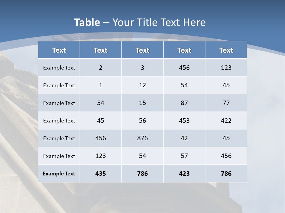 A Statue On Top Of A Building With A Sky Background PowerPoint Template