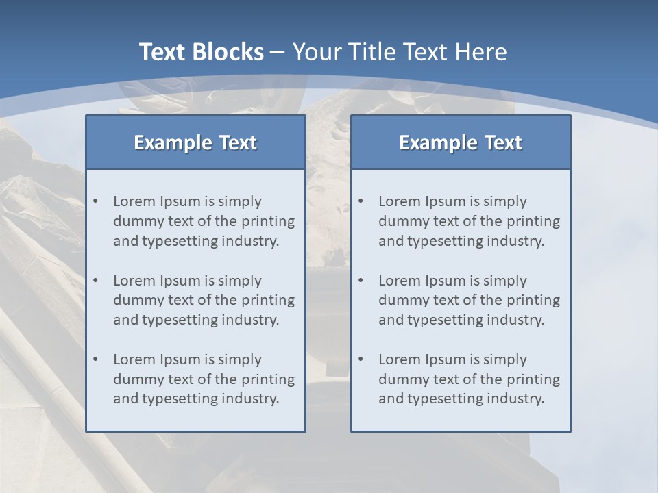 A Statue On Top Of A Building With A Sky Background PowerPoint Template