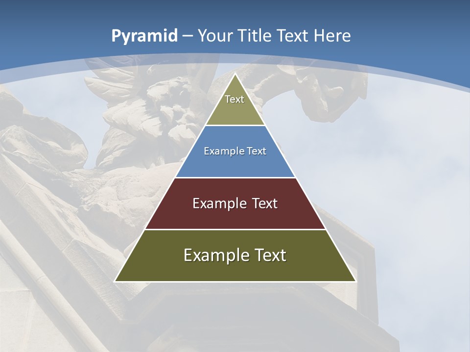 A Statue On Top Of A Building With A Sky Background PowerPoint Template