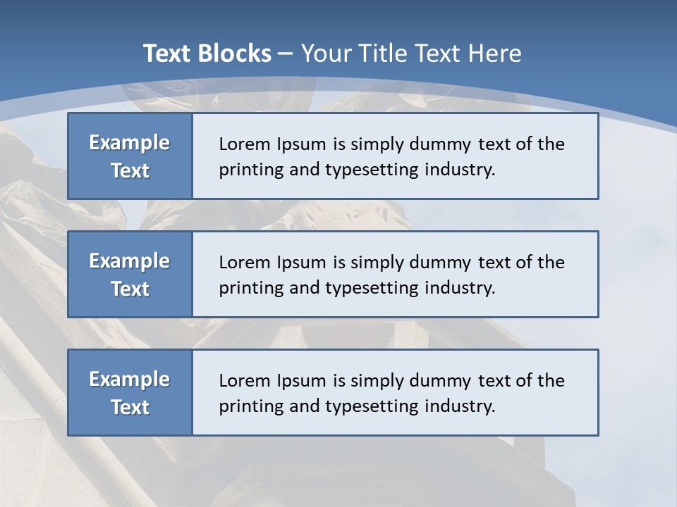 A Statue On Top Of A Building With A Sky Background PowerPoint Template