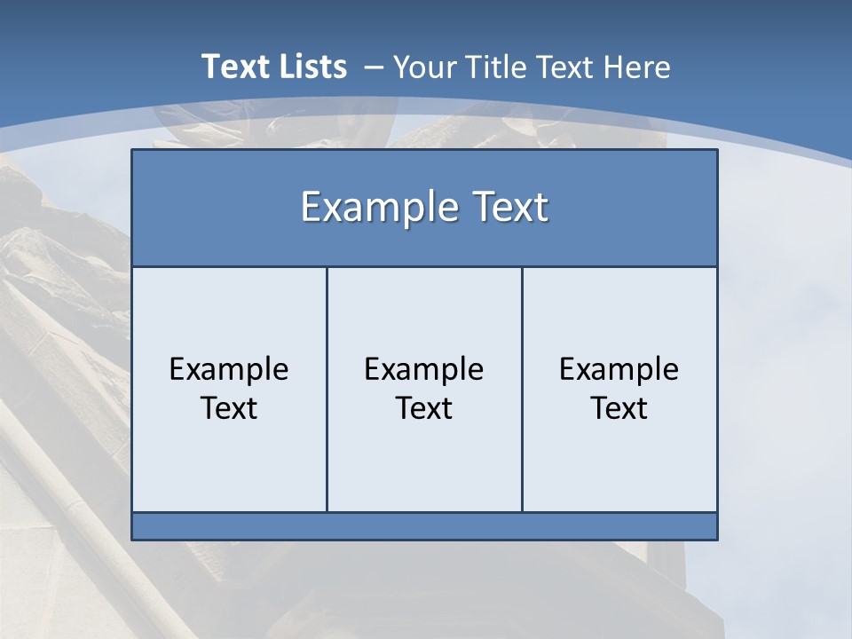 A Statue On Top Of A Building With A Sky Background PowerPoint Template