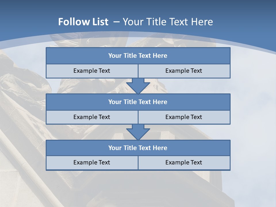 A Statue On Top Of A Building With A Sky Background PowerPoint Template