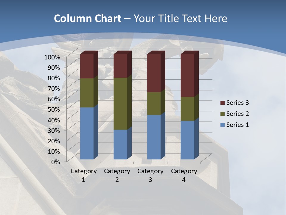 A Statue On Top Of A Building With A Sky Background PowerPoint Template