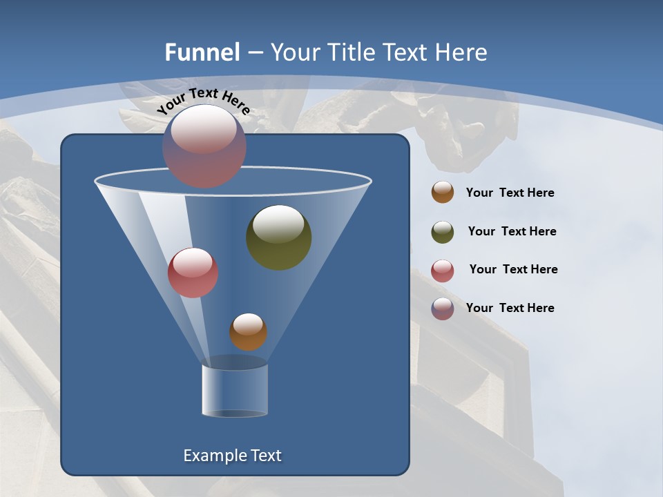 A Statue On Top Of A Building With A Sky Background PowerPoint Template