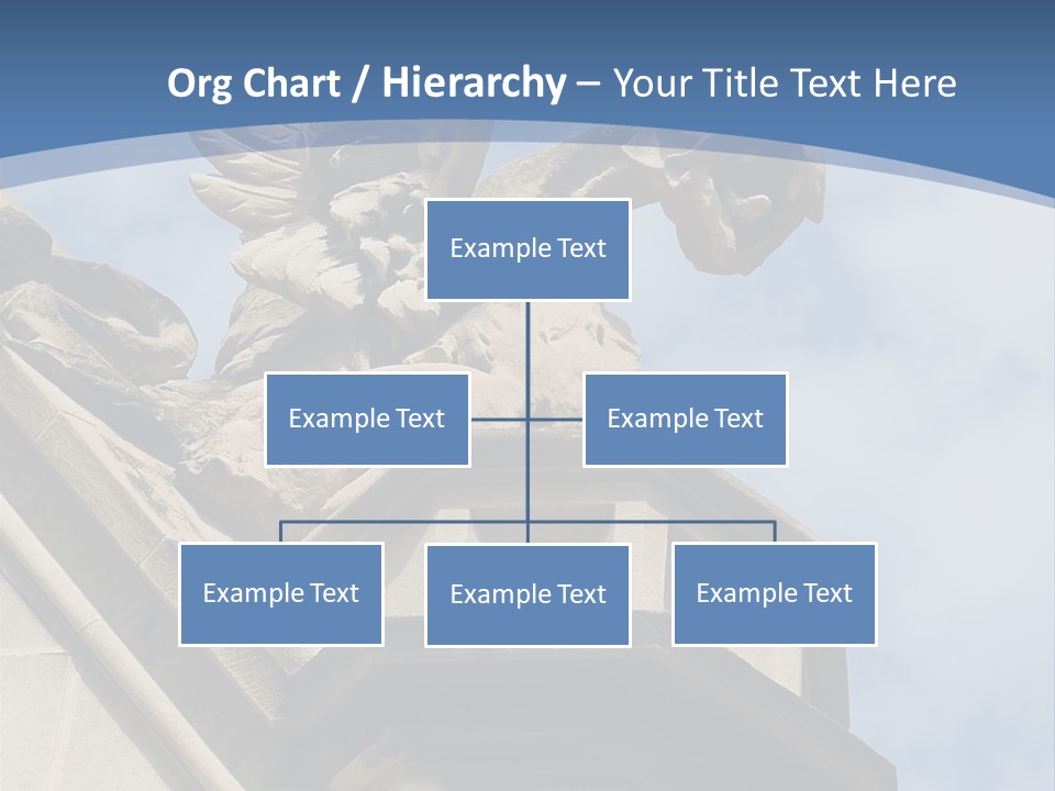 A Statue On Top Of A Building With A Sky Background PowerPoint Template