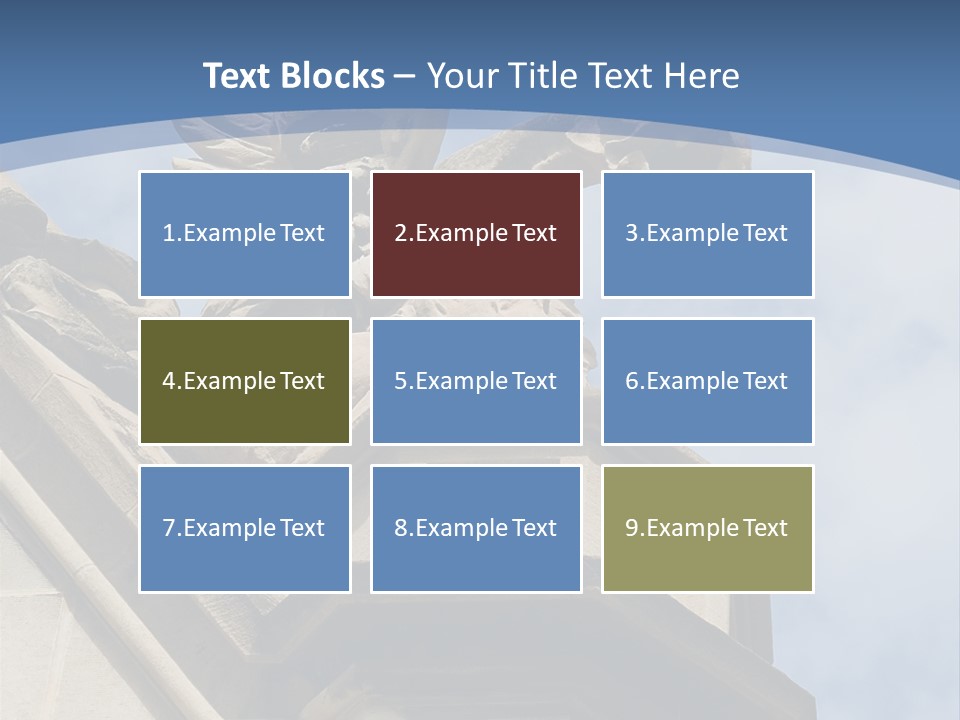 A Statue On Top Of A Building With A Sky Background PowerPoint Template