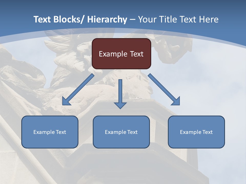 A Statue On Top Of A Building With A Sky Background PowerPoint Template