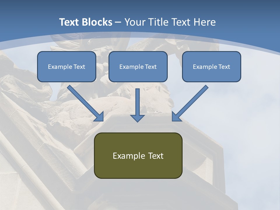 A Statue On Top Of A Building With A Sky Background PowerPoint Template