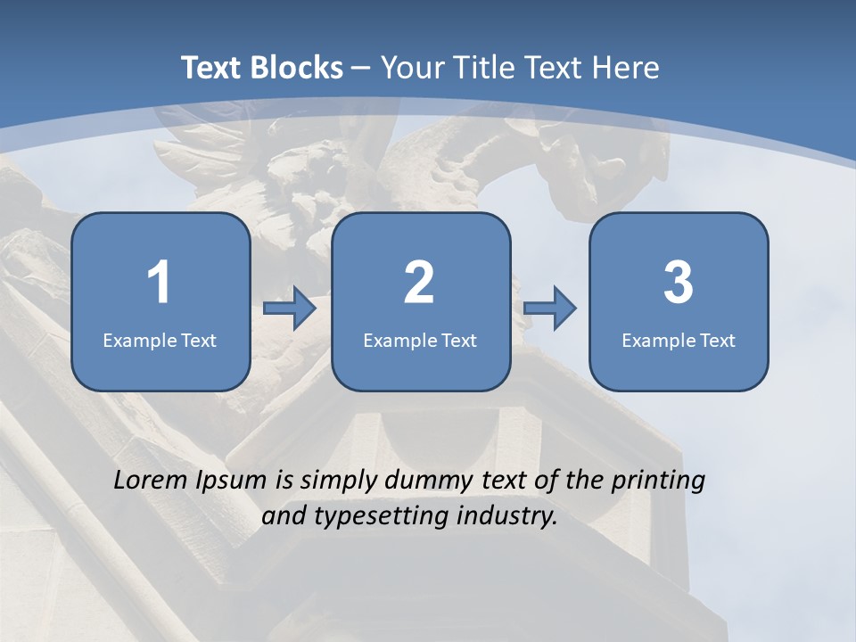 A Statue On Top Of A Building With A Sky Background PowerPoint Template