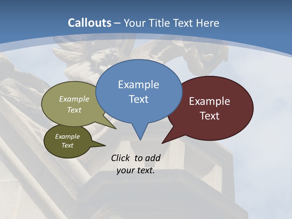 A Statue On Top Of A Building With A Sky Background PowerPoint Template