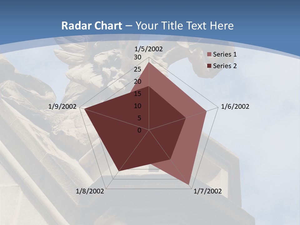 A Statue On Top Of A Building With A Sky Background PowerPoint Template
