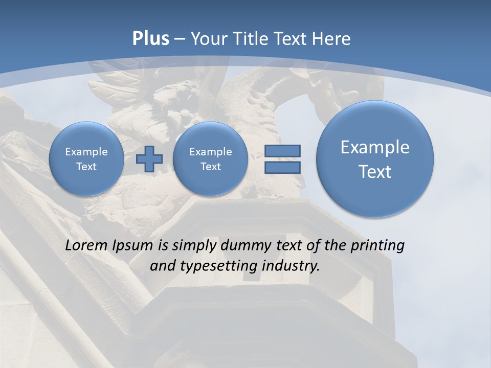 A Statue On Top Of A Building With A Sky Background PowerPoint Template