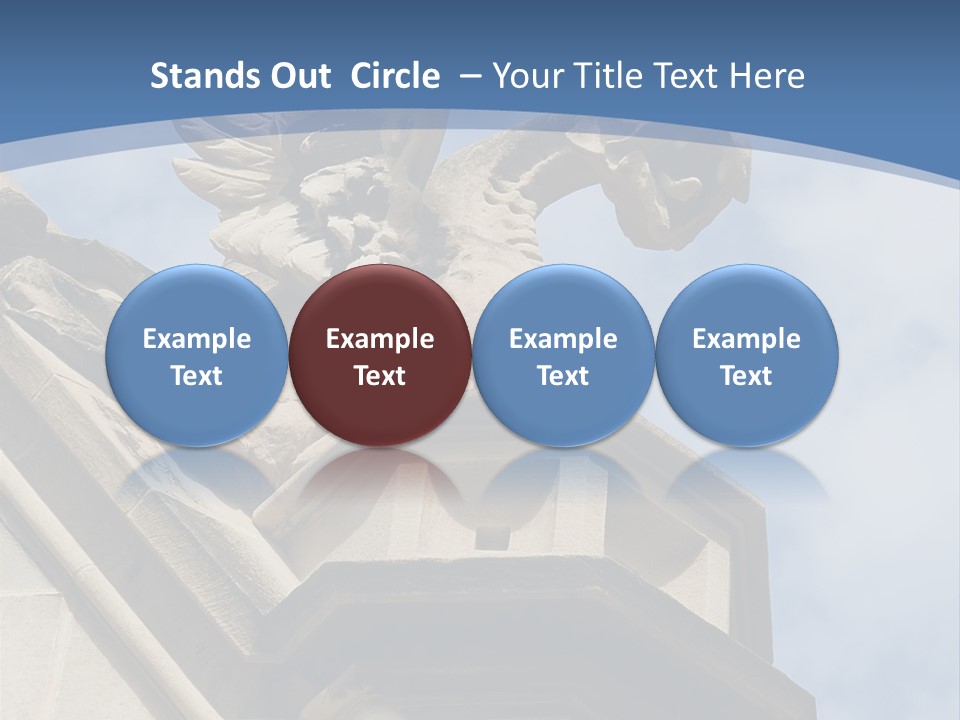 A Statue On Top Of A Building With A Sky Background PowerPoint Template